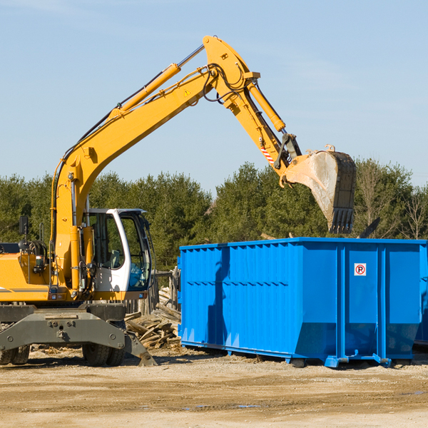 what happens if the residential dumpster is damaged or stolen during rental in Crane Hill AL